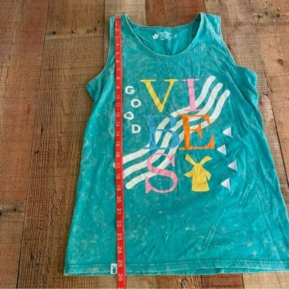 Dutch bros good vibes womens size medium blue tank top - Picture 7 of 7